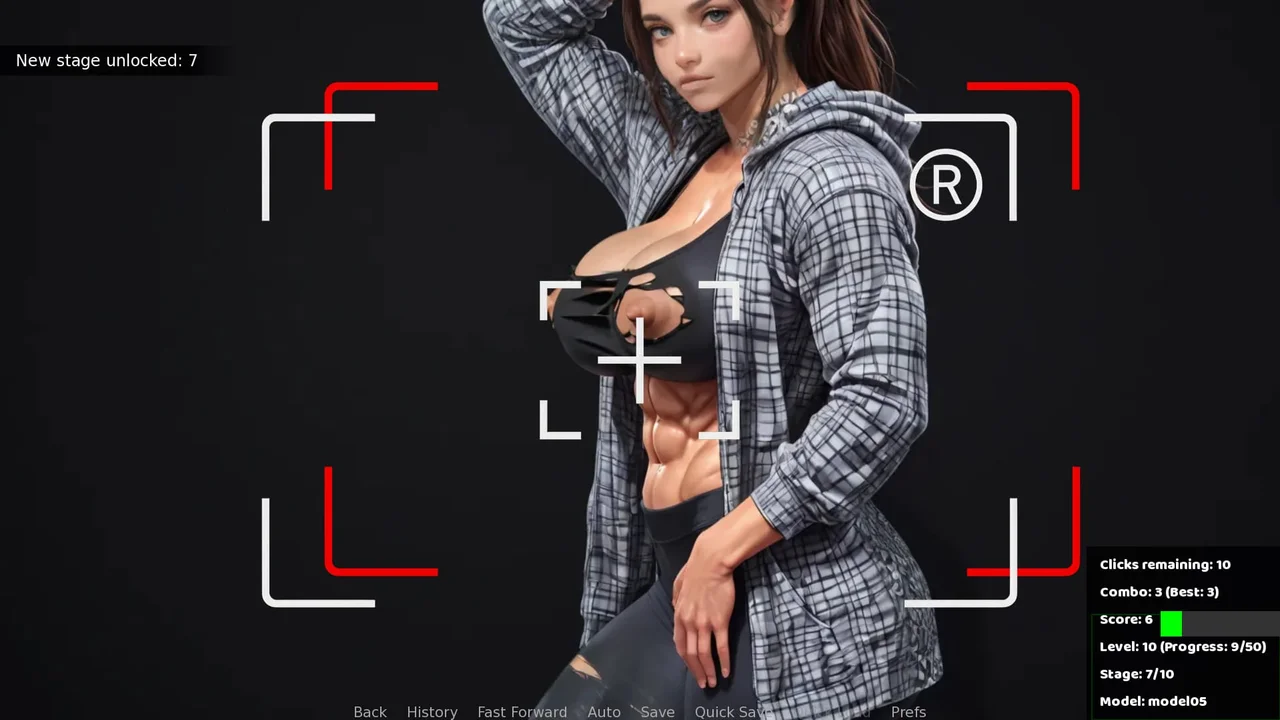 Female Muscle Leveling Preview 4