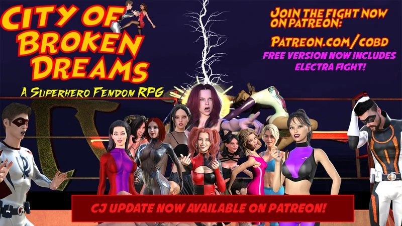 City of Broken Dreams: A Femdom Superhero Game